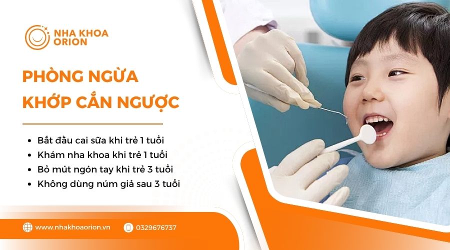 Cách phòng ngừa khớp cắn ngược