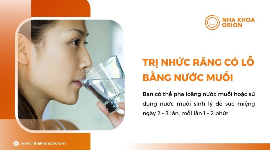 Cách trị nhức răng có lỗi băng nước muối