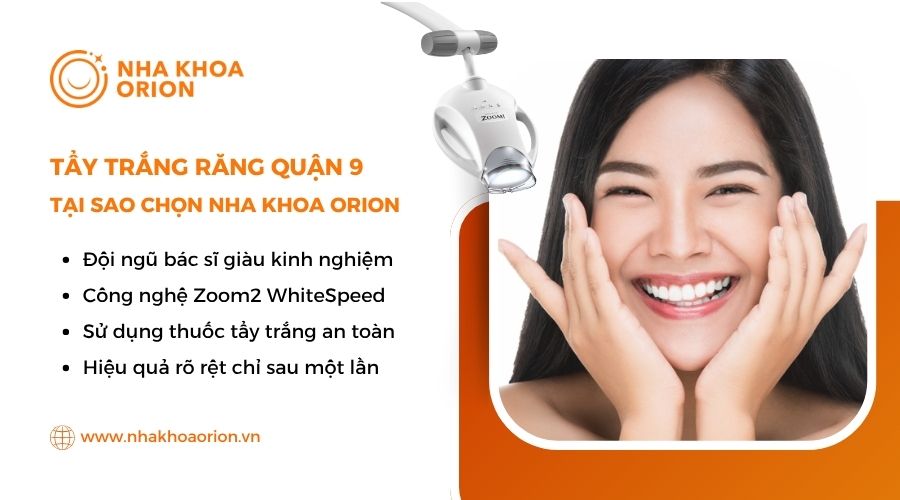 Địa chỉ tẩy trắng răng uy tín, chất lượng tại quận 9