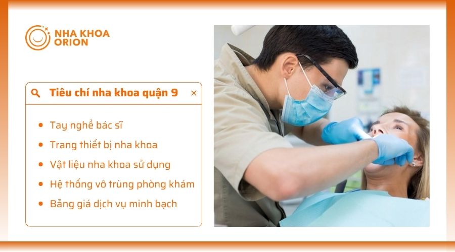 Tiêu chí lựa chọn nha khoa Quận 9 uy tín
