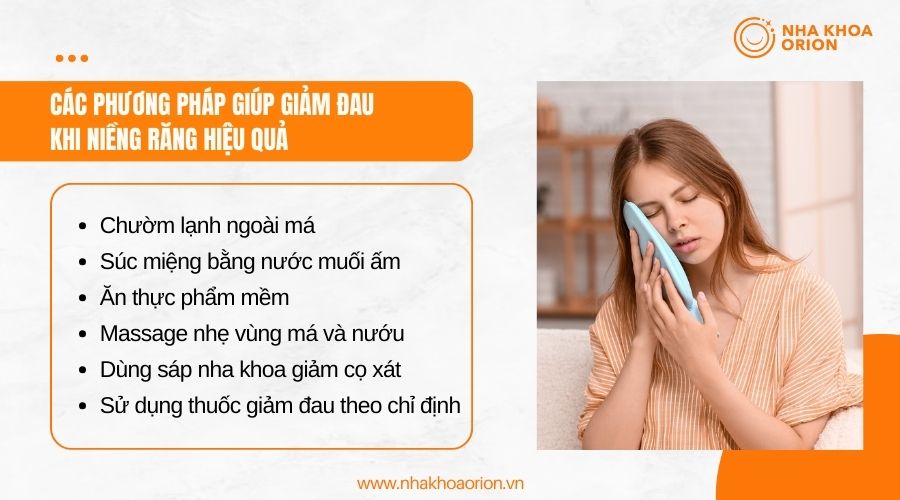 C&aacute;c phương pháp gi&uacute;p giảm đau khi niềng răng hi&ecirc;̣u quả