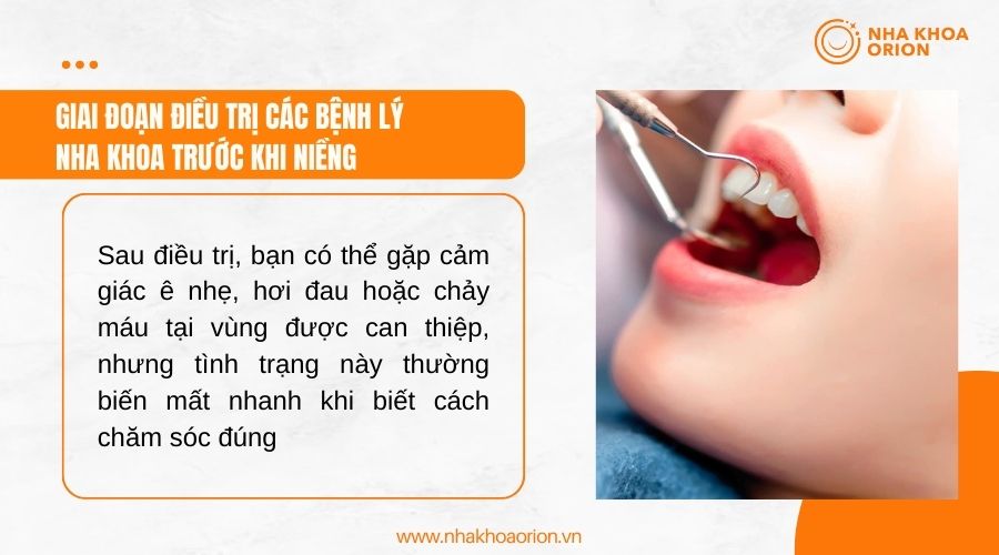 Giai đoạn điều trị c&aacute;c bệnh l&yacute; nha khoa trước khi niềng