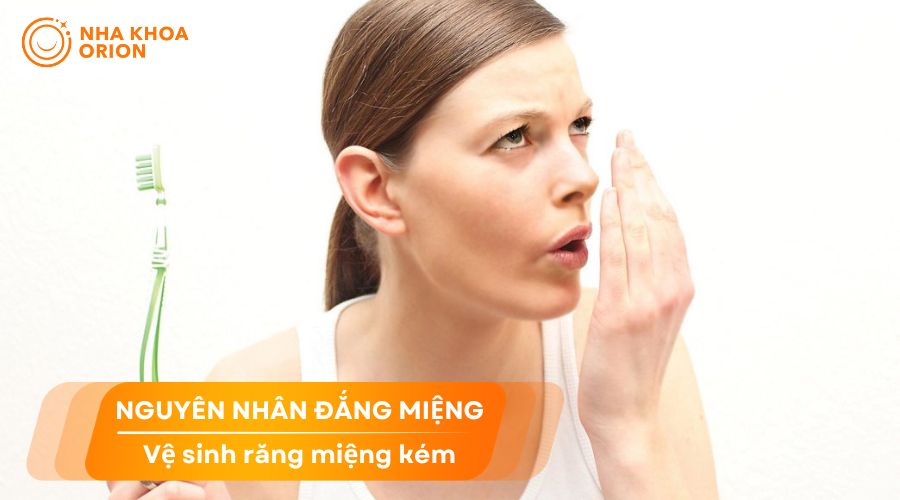 Vệ sinh răng miệng k&eacute;m c&oacute; thể g&acirc;y đắng miệng