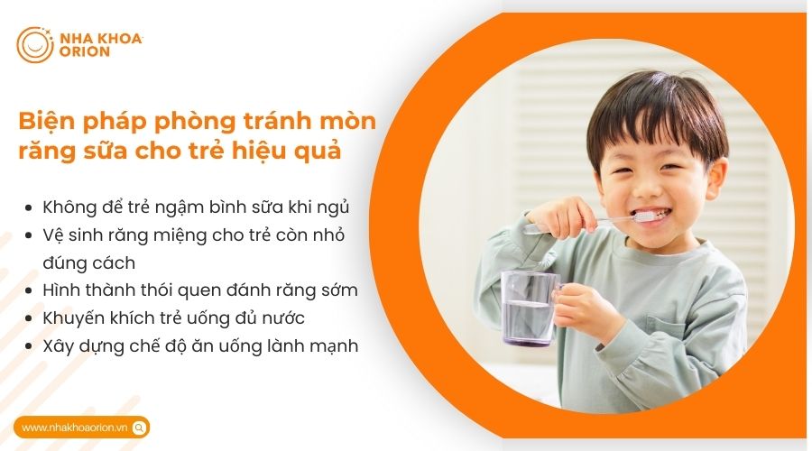 Bi&ecirc;̣n pháp ph&ograve;ng tr&aacute;nh m&ograve;n răng sữa cho trẻ hiệu quả