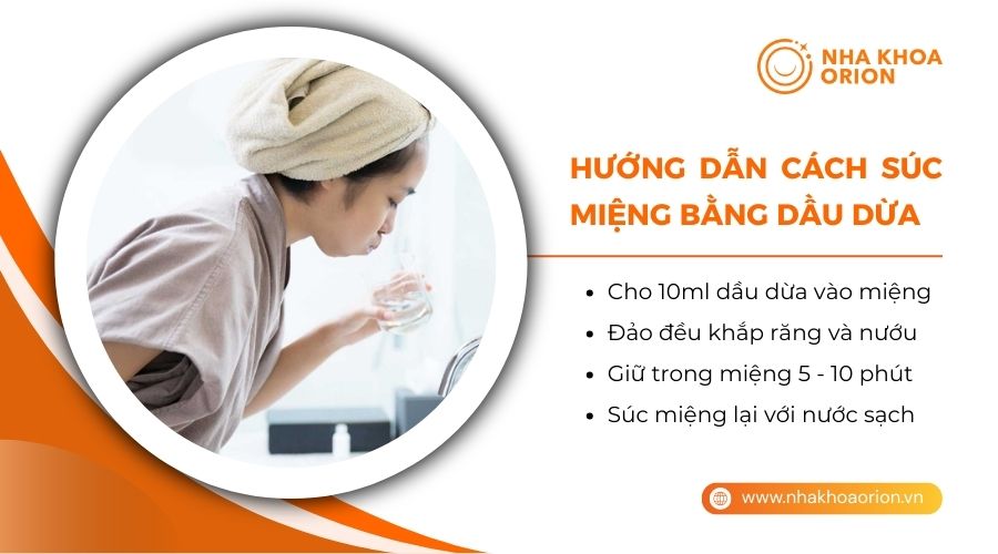 C&aacute;ch s&uacute;c miệng bằng dầu dừa