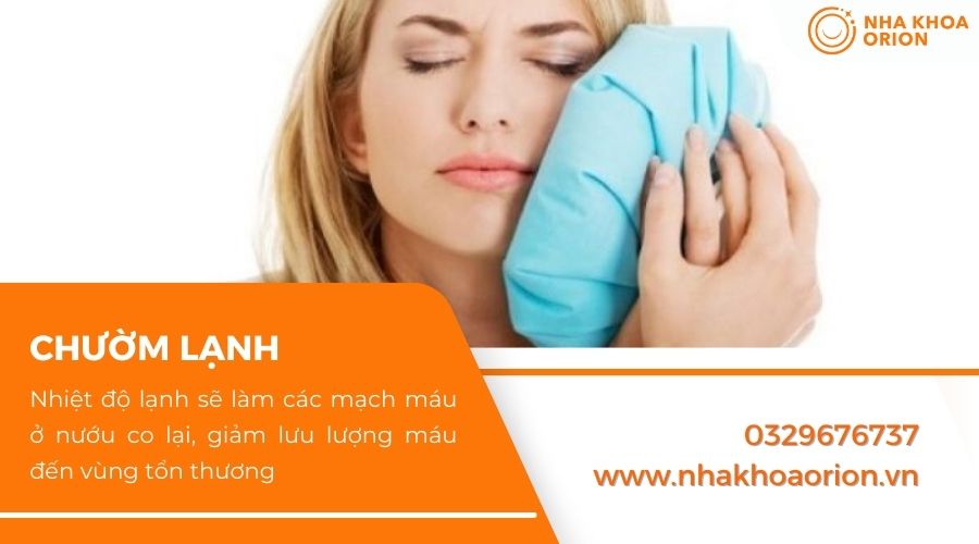C&aacute;ch hết chảy m&aacute;u nướu răng bằng chườm lạnh