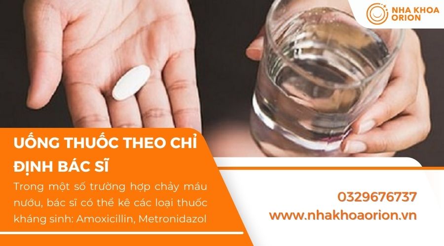 Uống thuốc theo chỉ định của b&aacute;c sĩ