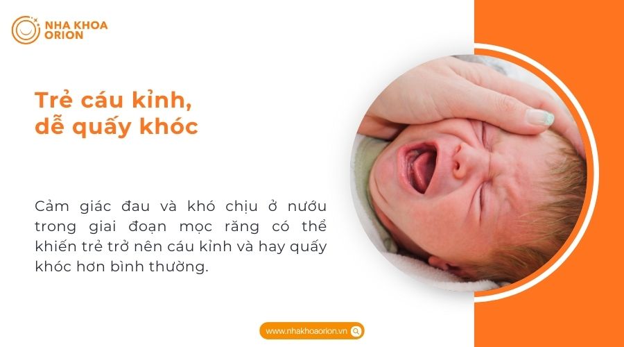Trẻ c&aacute;u kỉnh, dễ quấy kh&oacute;c