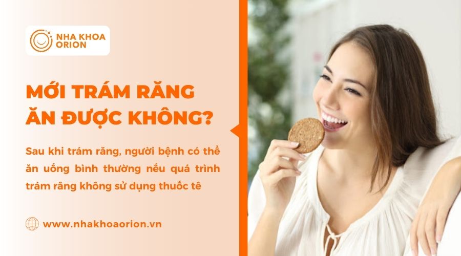 Mới tr&aacute;m răng c&oacute; thể ăn những m&oacute;n mềm nếu kh&ocirc;ng sử dụng thuốc t&ecirc;