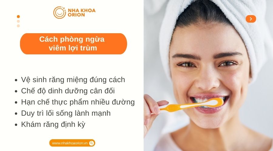 C&aacute;ch ph&ograve;ng ngừa vi&ecirc;m lợi tr&ugrave;m