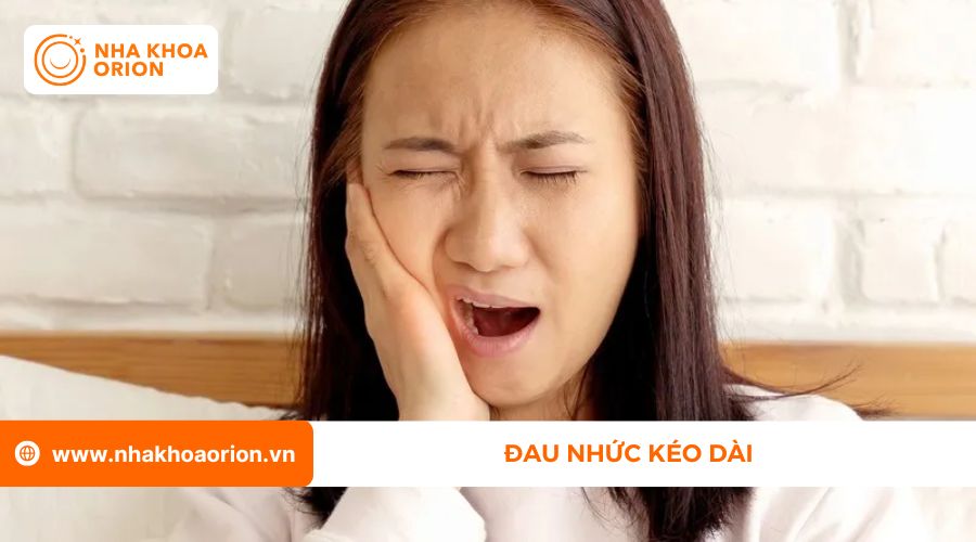 Đau nhức k&eacute;o d&agrave;i sau khi nhổ răng kh&ocirc;n