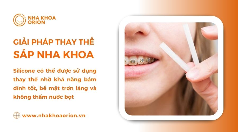 Nếu kh&ocirc;ng d&ugrave;ng s&aacute;p nha khoa bạn c&oacute; thể sử dụng silicon