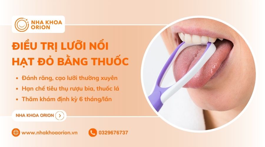 Những cách phòng ngừa lưỡi nổi hạt đỏ hiệu quả