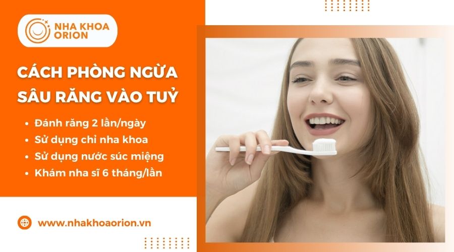 Các cách phòng ngừa sâu răng vào tủy