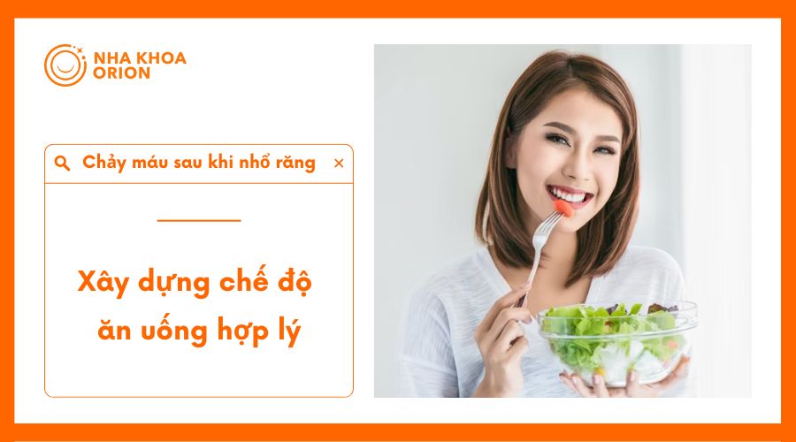 Ăn uống hợp l&yacute; l&agrave; mẹo cầm m&aacute;u sau khi nhổ răng dễ thực hiện v&agrave; hiệu quả