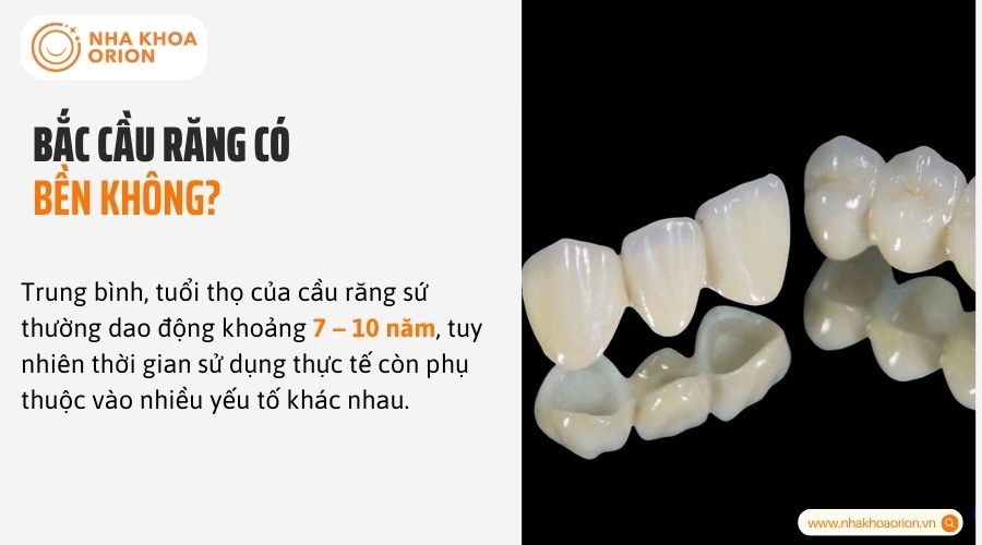 Bắc cầu răng sứ c&oacute; bền kh&ocirc;ng?