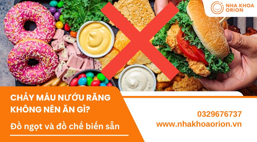 Hạn chế đồ ngọt v&agrave; đồ chế biến sẵn