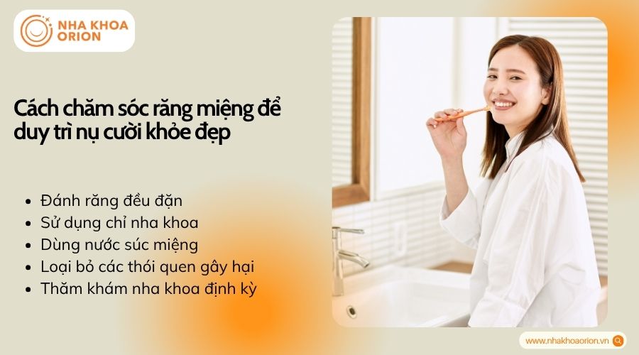 C&aacute;ch chăm s&oacute;c răng miệng để duy tr&igrave; nụ cười đẹp