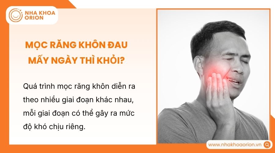 Mọc răng khôn có thể gây đau đến vài năm