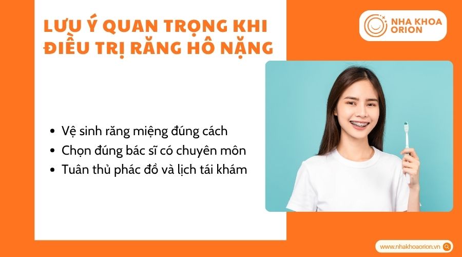 Những lưu &yacute; cần biết r&otilde; khi chữa răng h&ocirc; nặng