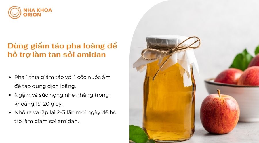 C&aacute;ch lấy hạt trắng trong họng bằng giấm t&aacute;o pha lo&atilde;ng
