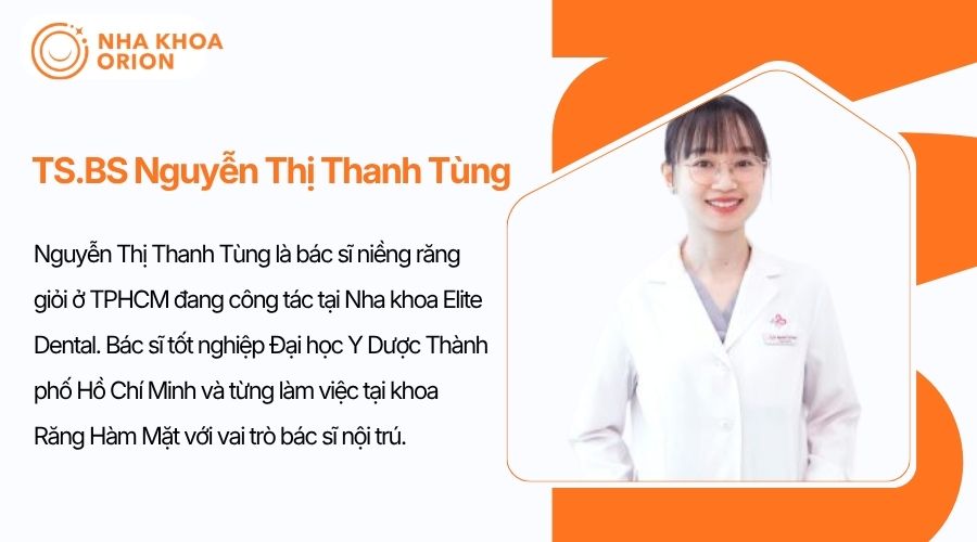 TS.BS Nguyễn Thị Thanh T&ugrave;ng đang l&agrave;m việc tại Nha khoa Elite Dental