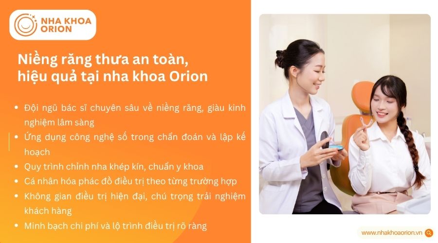 Niềng răng thưa an toàn, hiệu quả tại nha khoa Orion