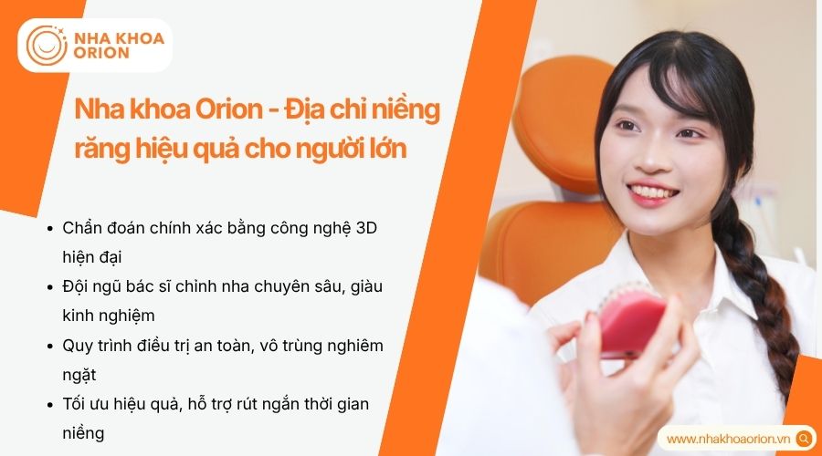 Nha khoa Orion ứng dụng c&ocirc;ng nghệ hiện đại trong điều trị chỉnh nha