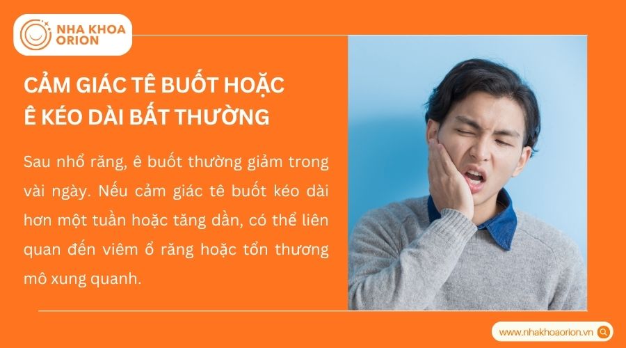 &Ecirc; buốt k&eacute;o d&agrave;i l&agrave; dấu hiệu nhiễm tr&ugrave;ng sau khi nhổ răng cần được kiểm tra sớm