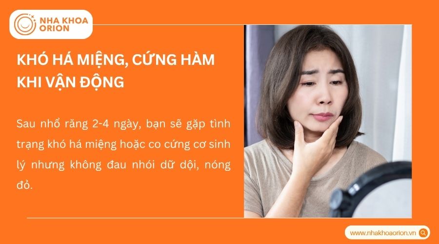 Cứng h&agrave;m khiến việc ăn nhai v&agrave; n&oacute;i chuyện trở n&ecirc;n kh&oacute; khăn