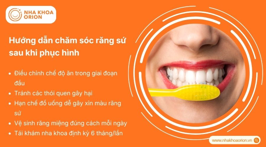Chăm s&oacute;c đ&uacute;ng c&aacute;ch gi&uacute;p răng sứ duy tr&igrave; độ bền l&acirc;u d&agrave;i