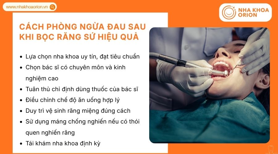 Chăm s&oacute;c đ&uacute;ng c&aacute;ch sau bọc răng sứ gi&uacute;p giảm &ecirc; buốt v&agrave; hạn chế biến chứng hiệu quả