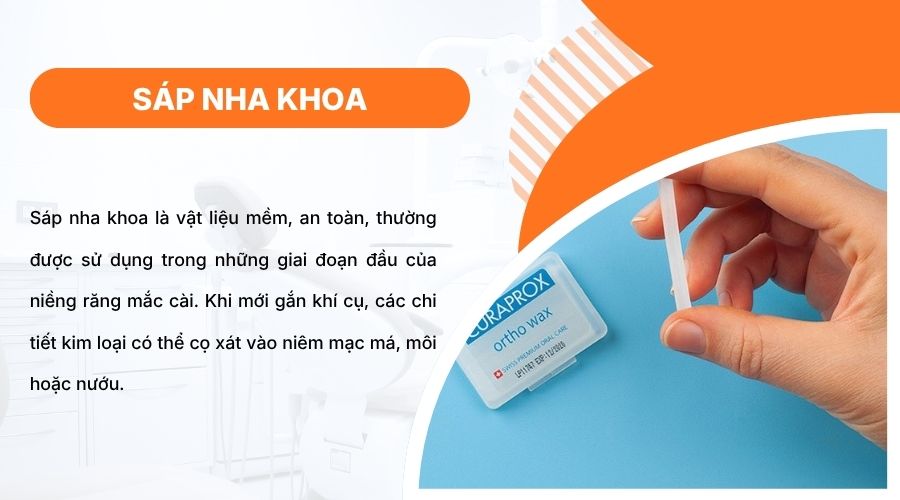 S&aacute;p nha khoa tạo lớp đệm, giảm cọ x&aacute;t mắc c&agrave;i v&agrave; bảo vệ ni&ecirc;m mạc miệng