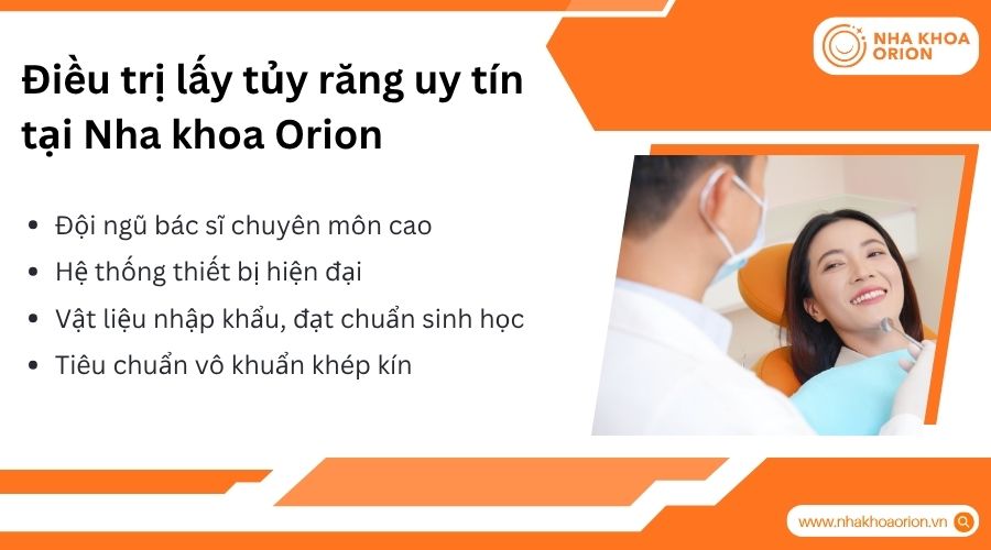 Điều trị tủy tại Orion đảm bảo an to&agrave;n, ch&iacute;nh x&aacute;c v&agrave; bảo tồn răng hiệu quả l&acirc;u d&agrave;i
