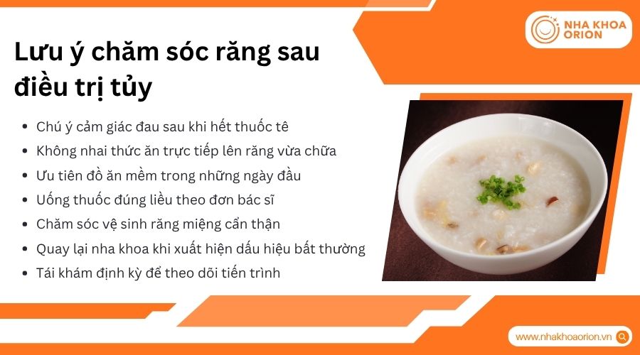 Chăm s&oacute;c sau điều trị tủy gi&uacute;p răng ổn định v&agrave; hạn chế biến chứng