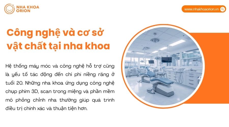 Những yếu tố có thể ảnh hưởng đến chi phí niềng răng ở tuổi 20