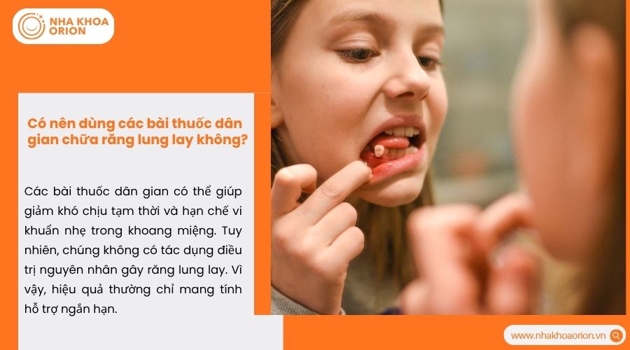 C&oacute; n&ecirc;n d&ugrave;ng c&aacute;c b&agrave;i thuốc d&acirc;n gian chữa răng lung lay​ kh&ocirc;ng