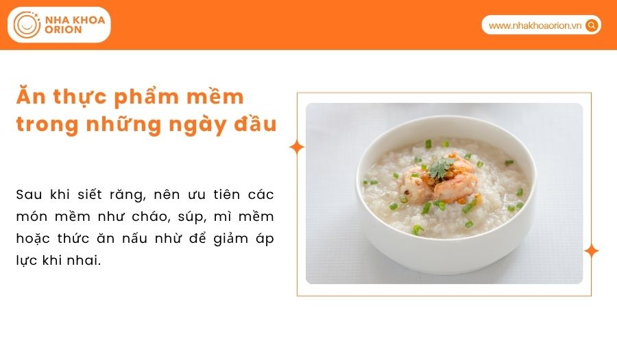 Ăn thực phẩm mềm trong những ng&agrave;y đầu