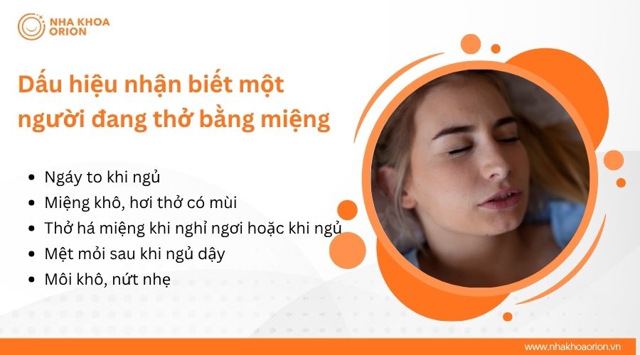 Dấu hiệu nhận biết một người đang thở bằng miệng