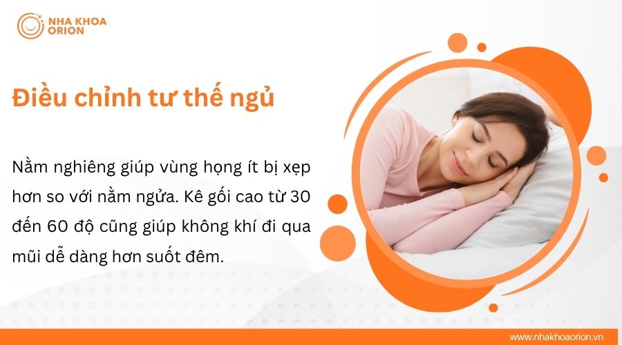 Điều chỉnh tư thế ngủ
