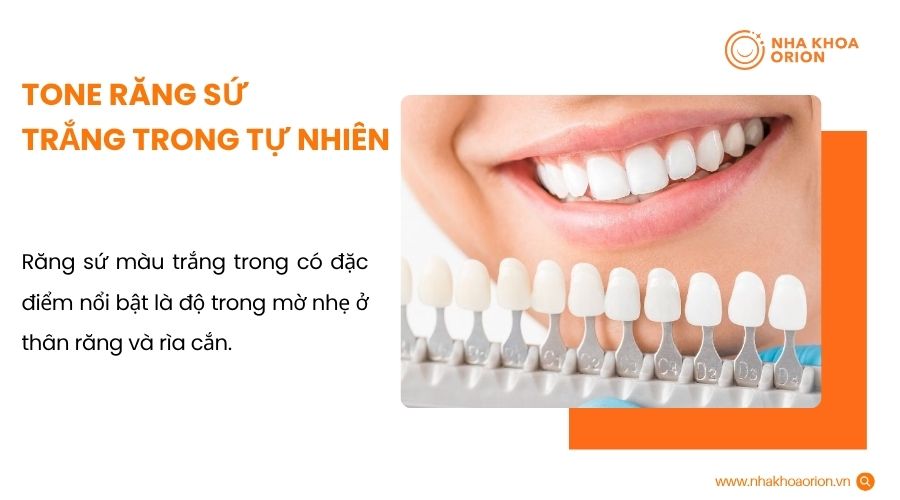 Tone răng sứ trắng trong tự nhi&ecirc;n