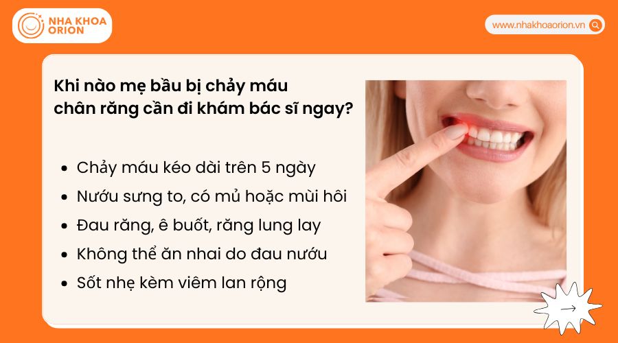 Khi n&agrave;o mẹ bầu bị chảy m&aacute;u ch&acirc;n răng cần đi kh&aacute;m b&aacute;c sĩ ngay?