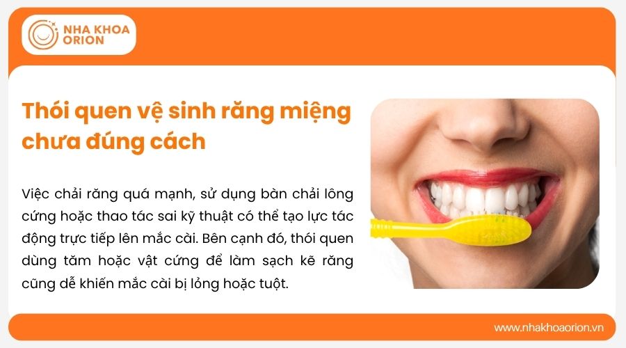 Th&oacute;i quen vệ sinh răng miệng chưa đ&uacute;ng c&aacute;ch