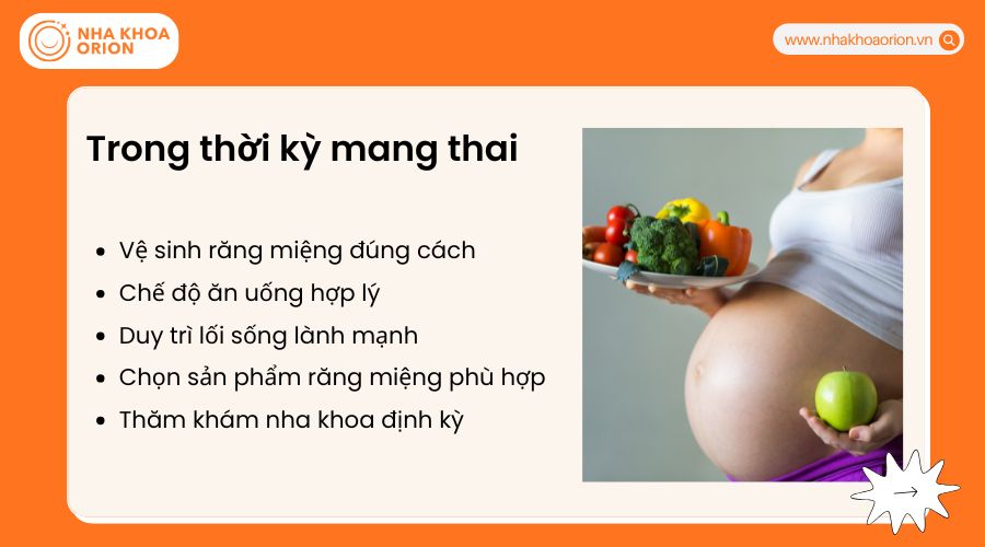 Hướng dẫn chăm s&oacute;c răng miệng v&agrave; ph&ograve;ng ngừa chảy m&aacute;u ch&acirc;n răng cho b&agrave; bầu