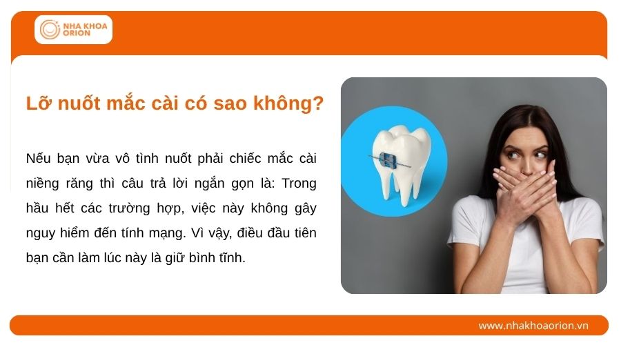 Lỡ nuốt mắc c&agrave;i c&oacute; sao kh&ocirc;ng