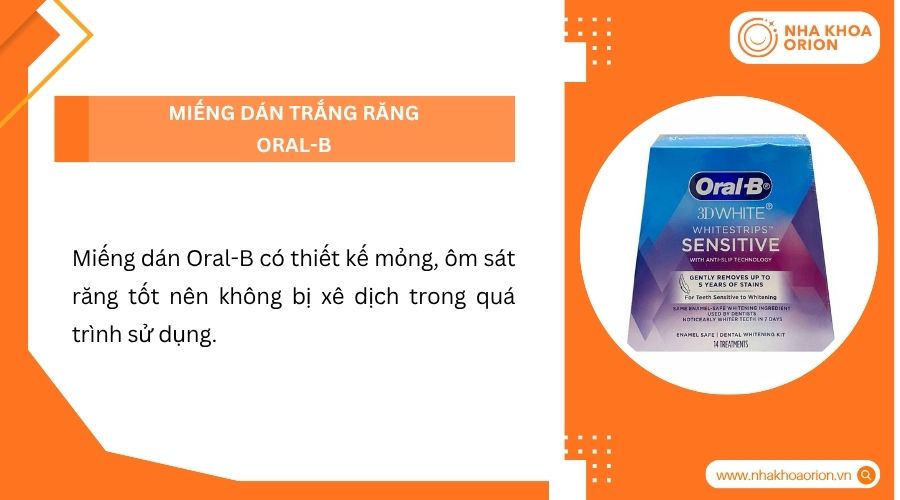 Miếng dán trắng răng Oral-B