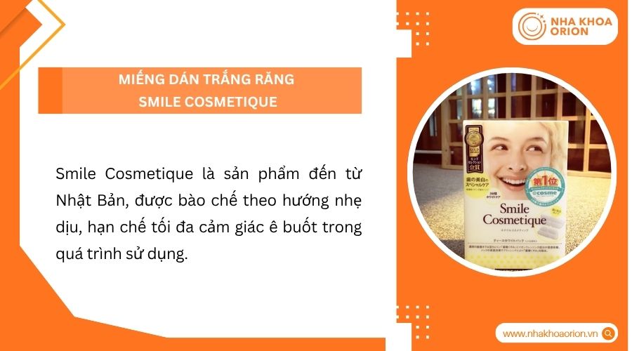 Miếng dán trắng răng Smile Cosmetique