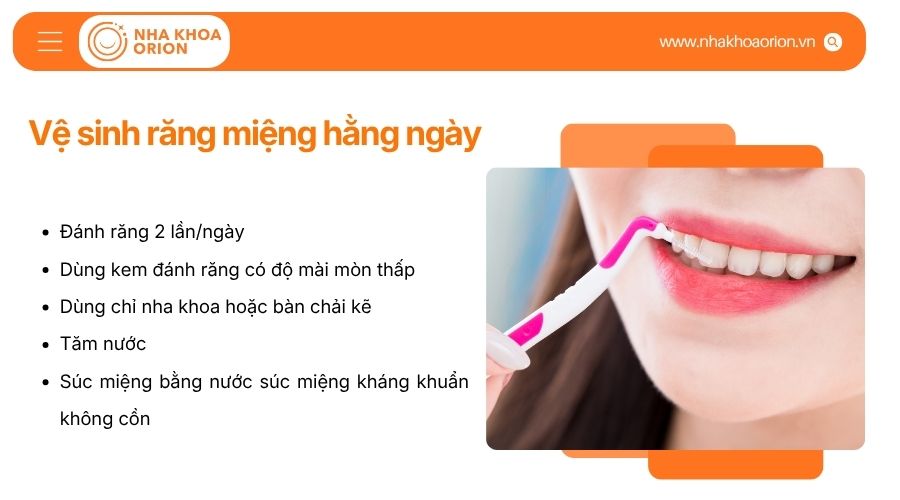 Vệ sinh răng miệng hằng ng&agrave;y