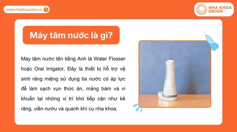 Máy tăm nước là gì