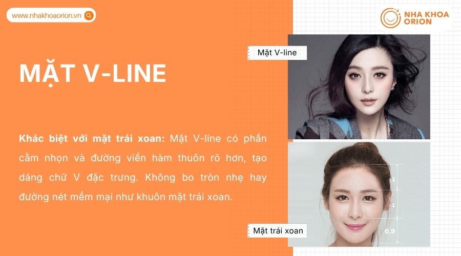 Khu&ocirc;n mặt V-line c&oacute; cằm thon nhọn, đường viền hai b&ecirc;n hội tụ tạo h&igrave;nh chữ V hiện đại